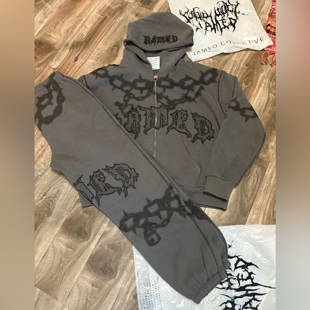 NAMED Collective grey hoodie & bottom